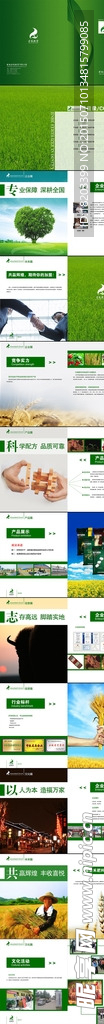 清新绿色农业画册