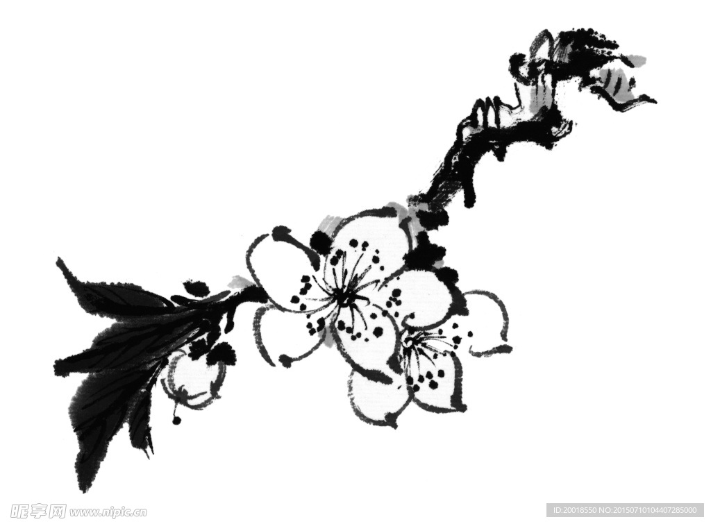 水墨梅花