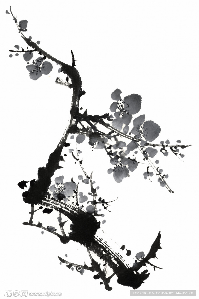 水墨梅花