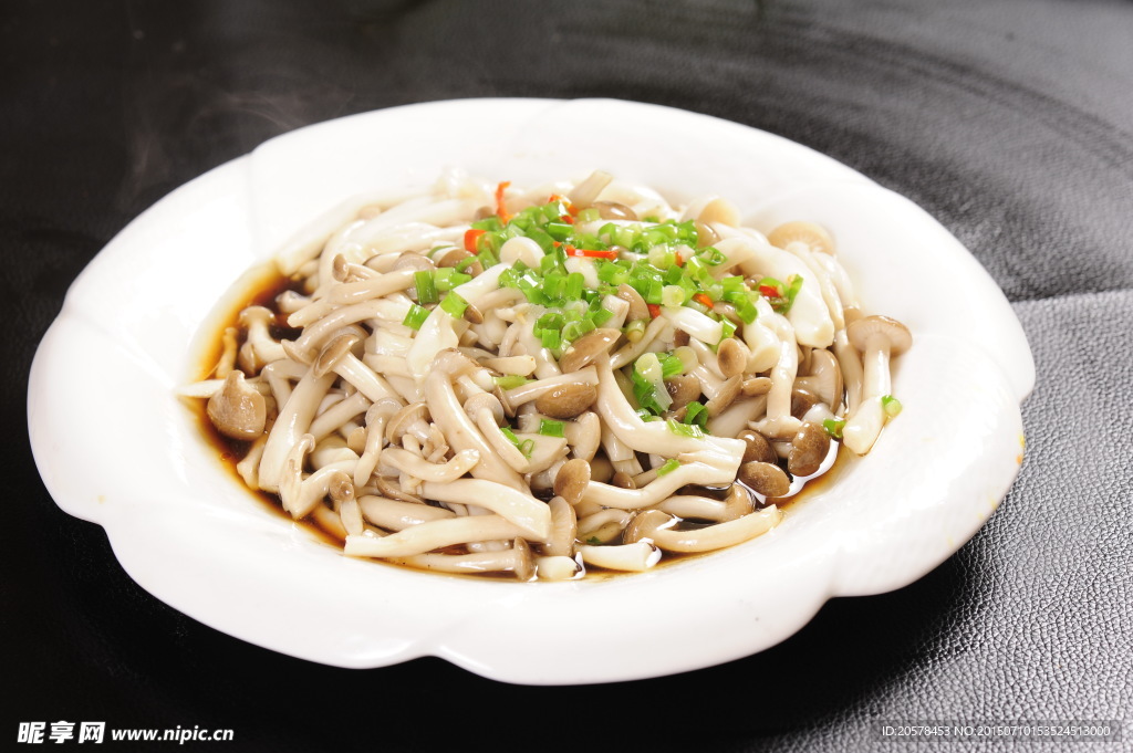 白灼双菇