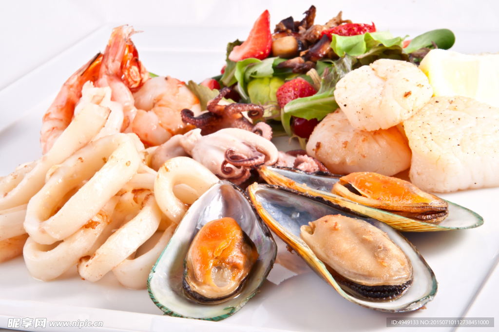 海鲜食物大餐