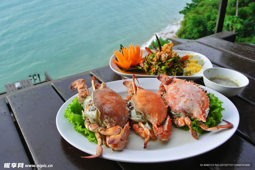 海鲜食物大餐