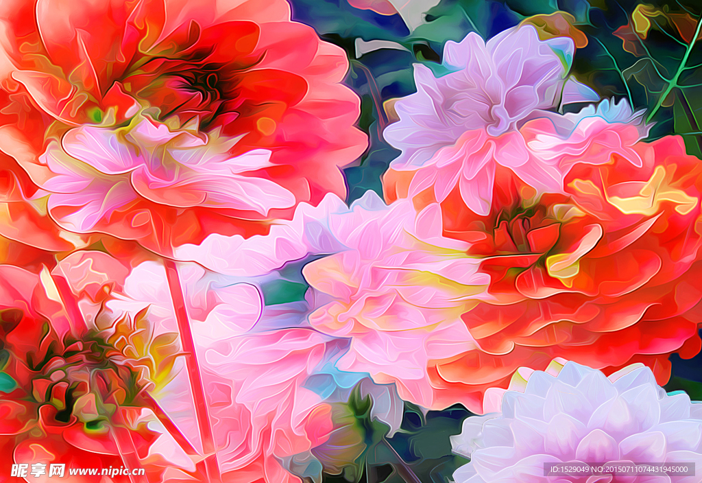 抽象花卉