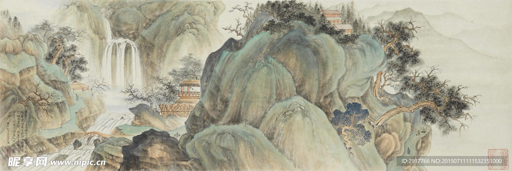 仿宋人山水