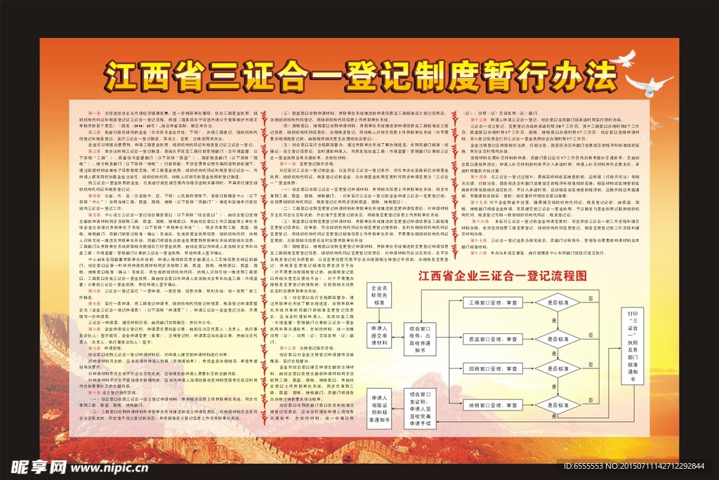 江西省三证合一登记制度暂行办法