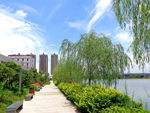 绍兴钱清西小江畔风景