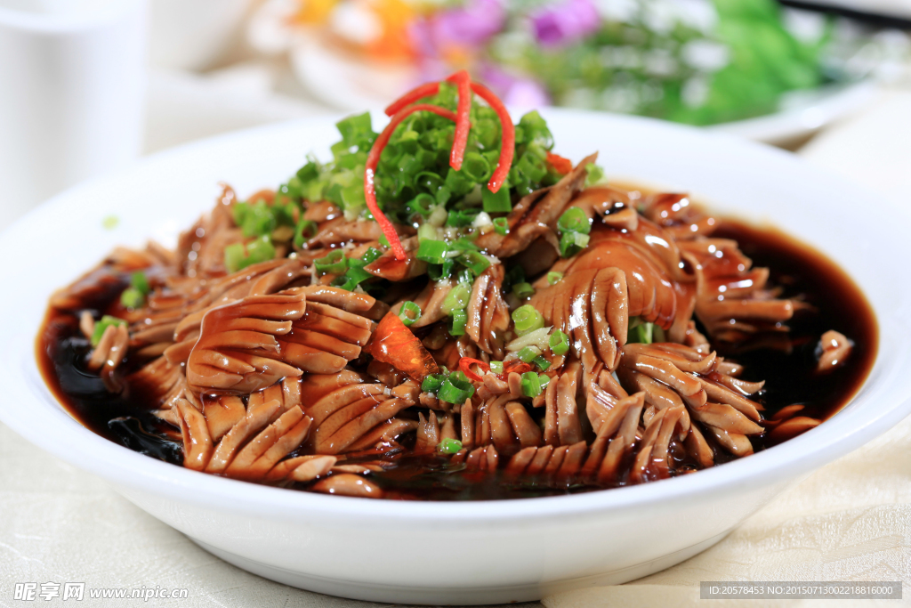 葱炒腰花