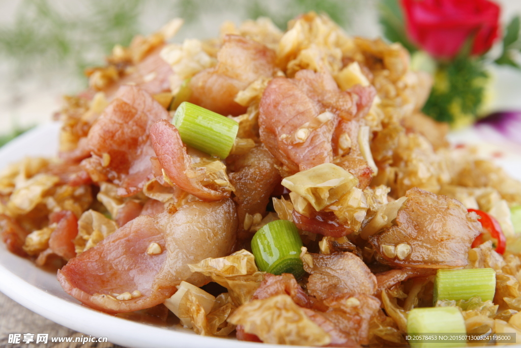 白椒炒风吹肉