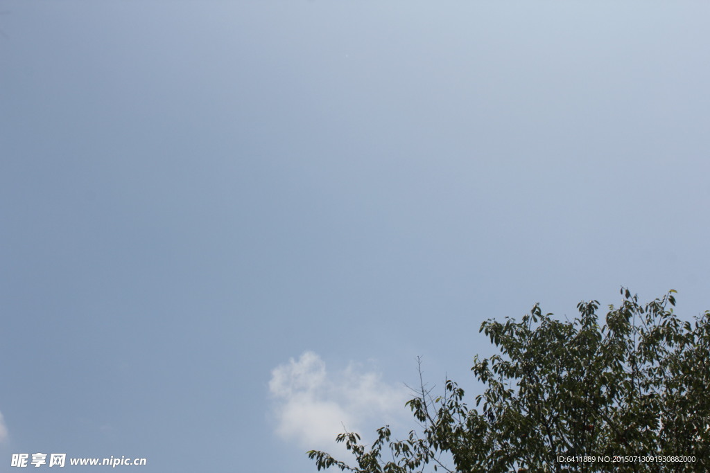 仰拍天空