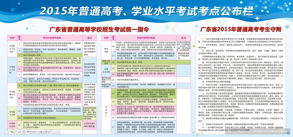 2015高考公布栏