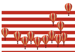 热气球海报背景