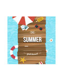 夏季海滩促销海报矢量素材