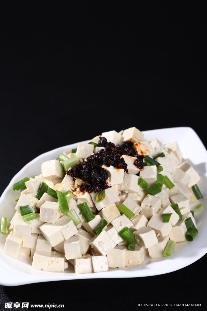 小葱豉油豆腐