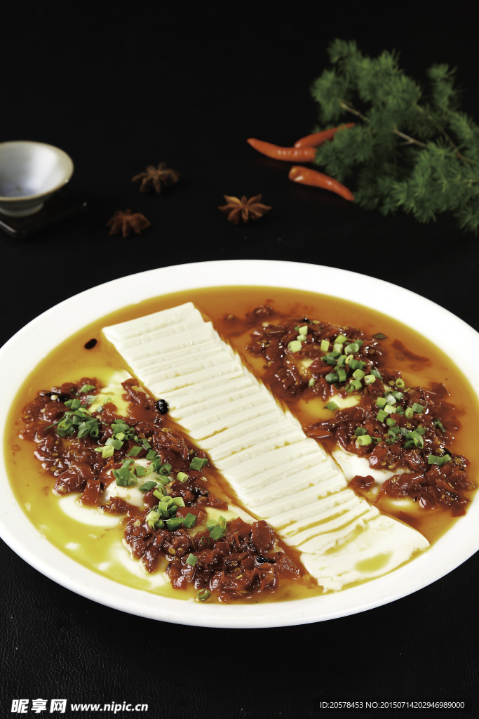 金红过桥香豆腐