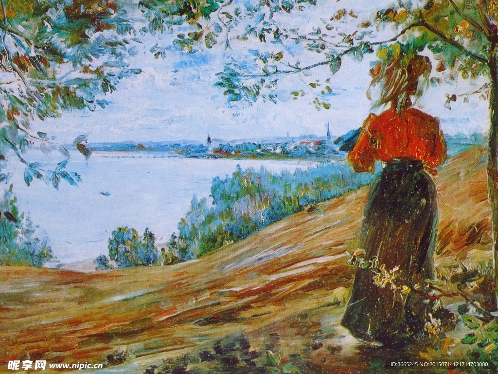 妇女油画