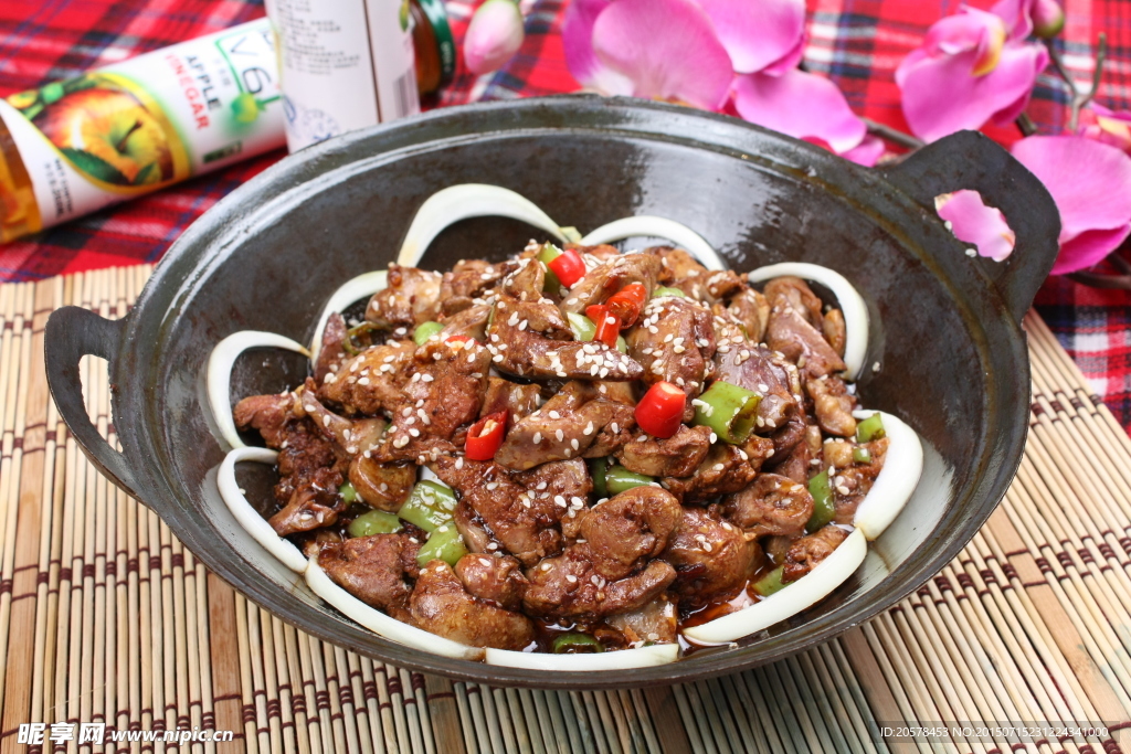 干锅鸡心