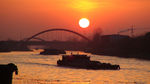 夕阳运河