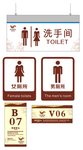 洗手间 门号标牌