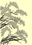 小麦矢量墙贴