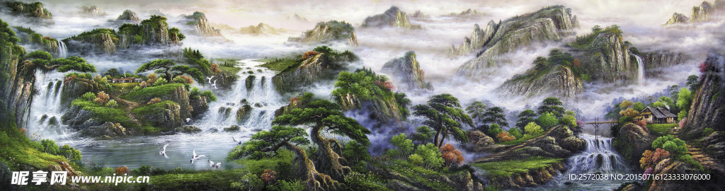 江山绿秀叠彩翠岭