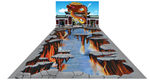 火岩与龙3D立体地画
