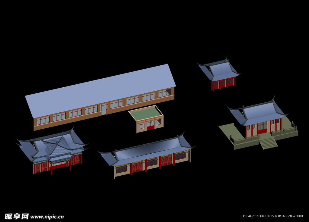 古建 3D 模型