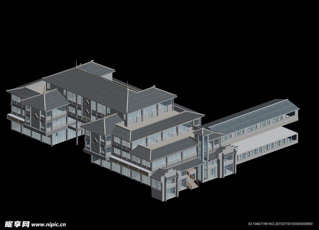 古建 3D 模型