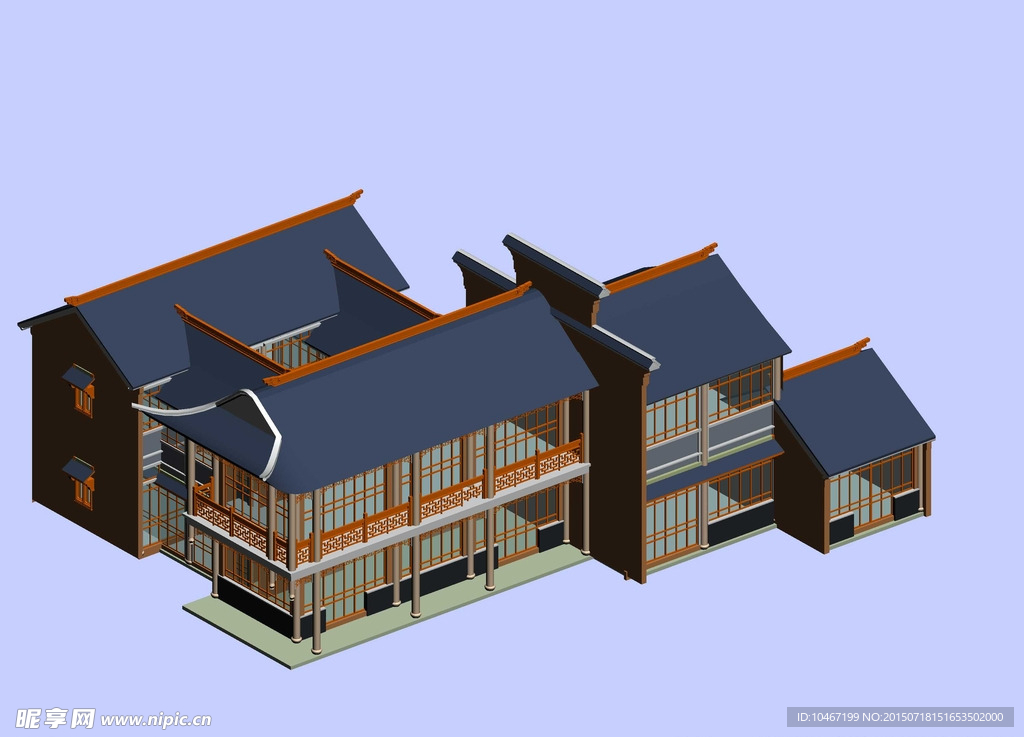 古建 3D 模型