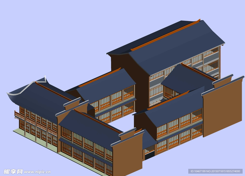 古建 3D 模型