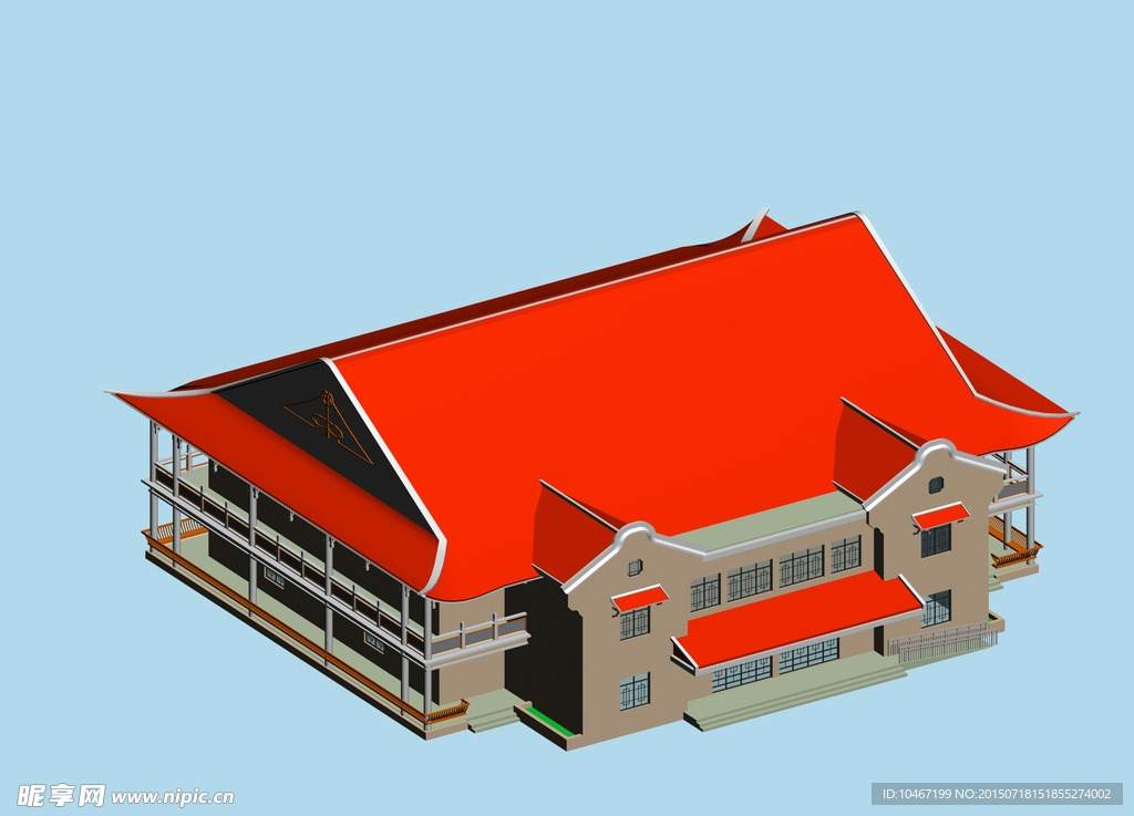 古建 3D 模型