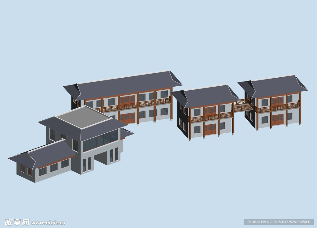 古建 3D 模型