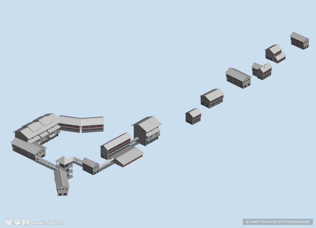 古建 3D 模型