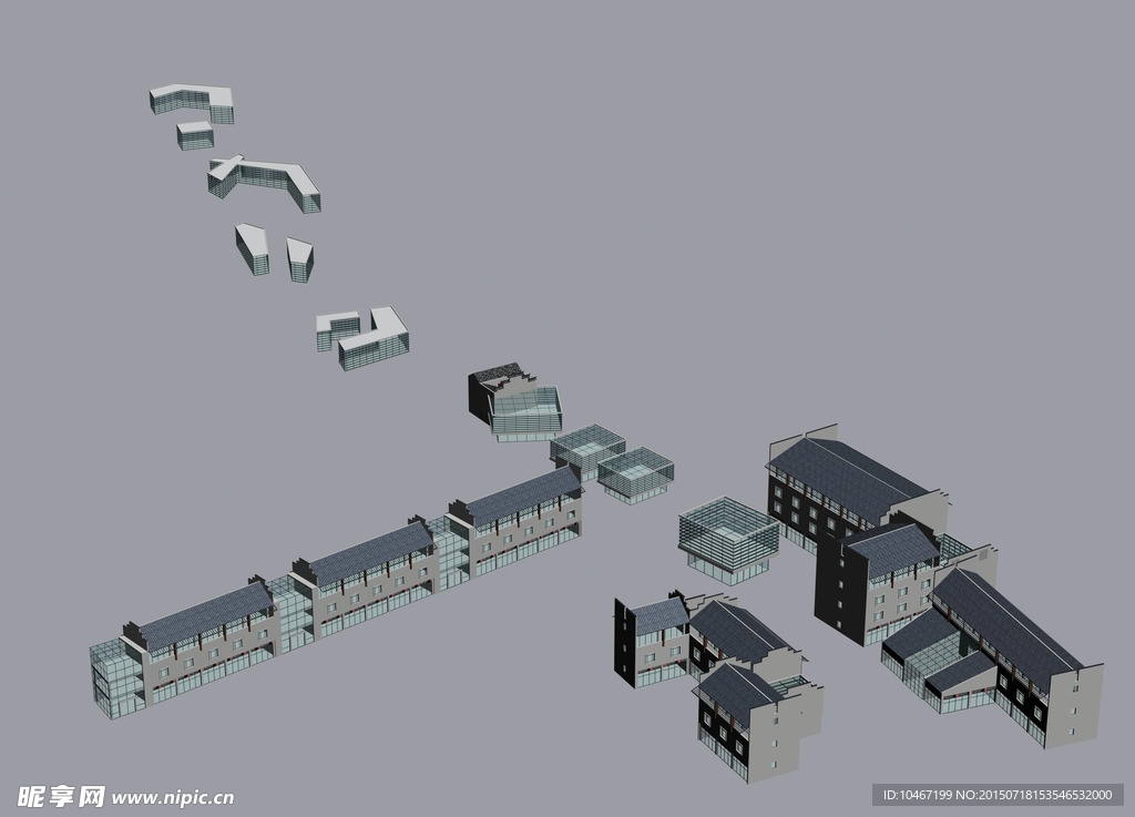 古建 3D 模型