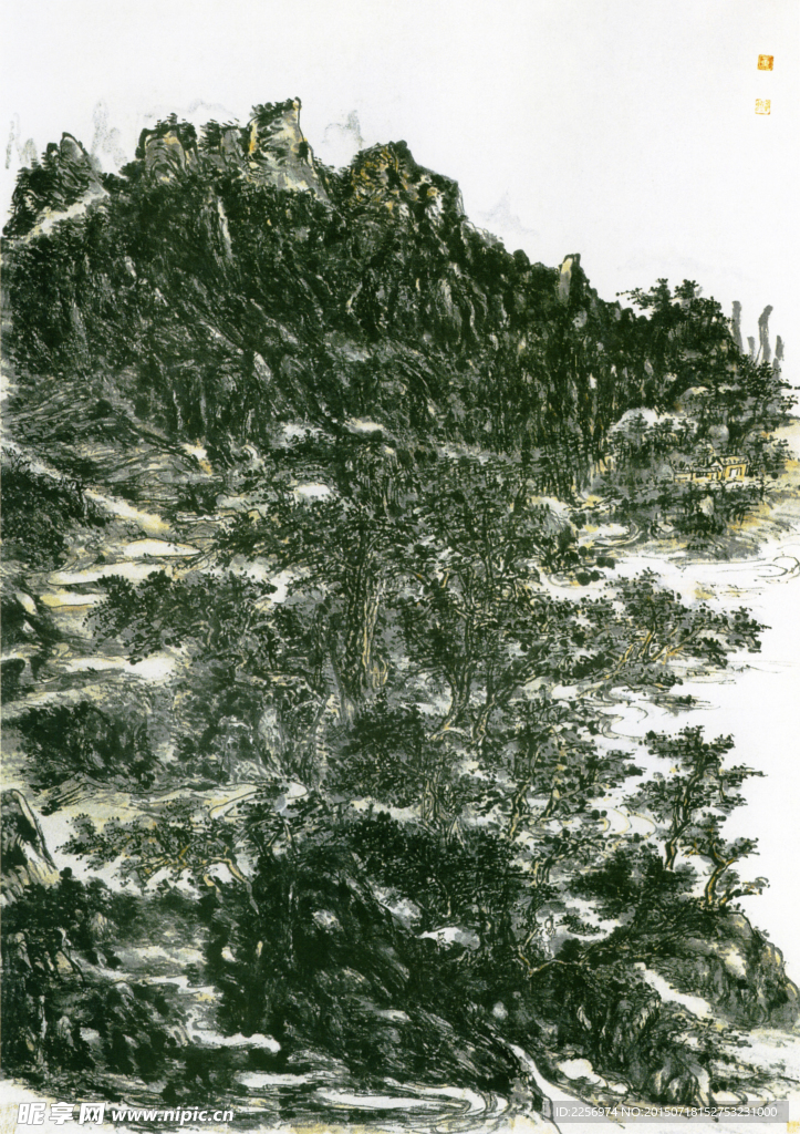 彩墨画