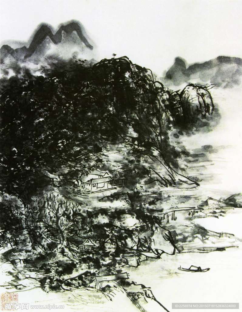 彩墨画
