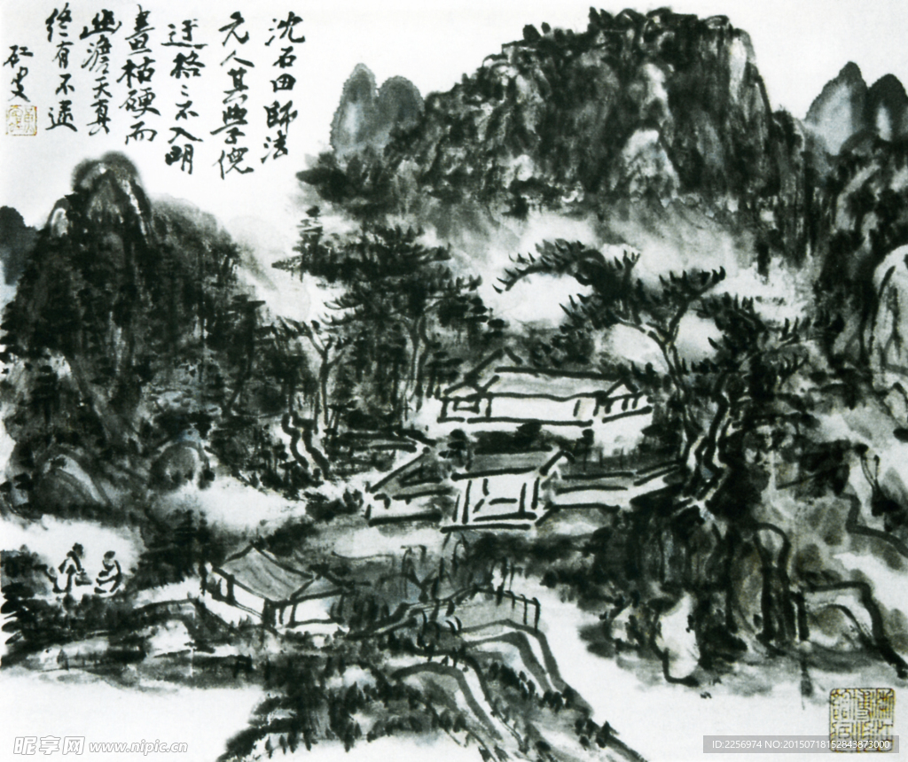 彩墨画