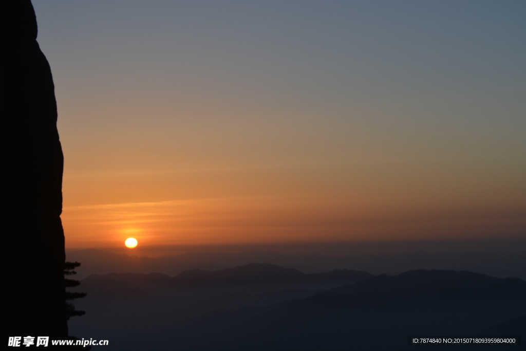 黄山日出