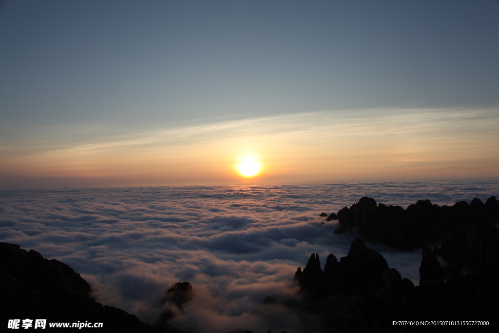 黄山日出