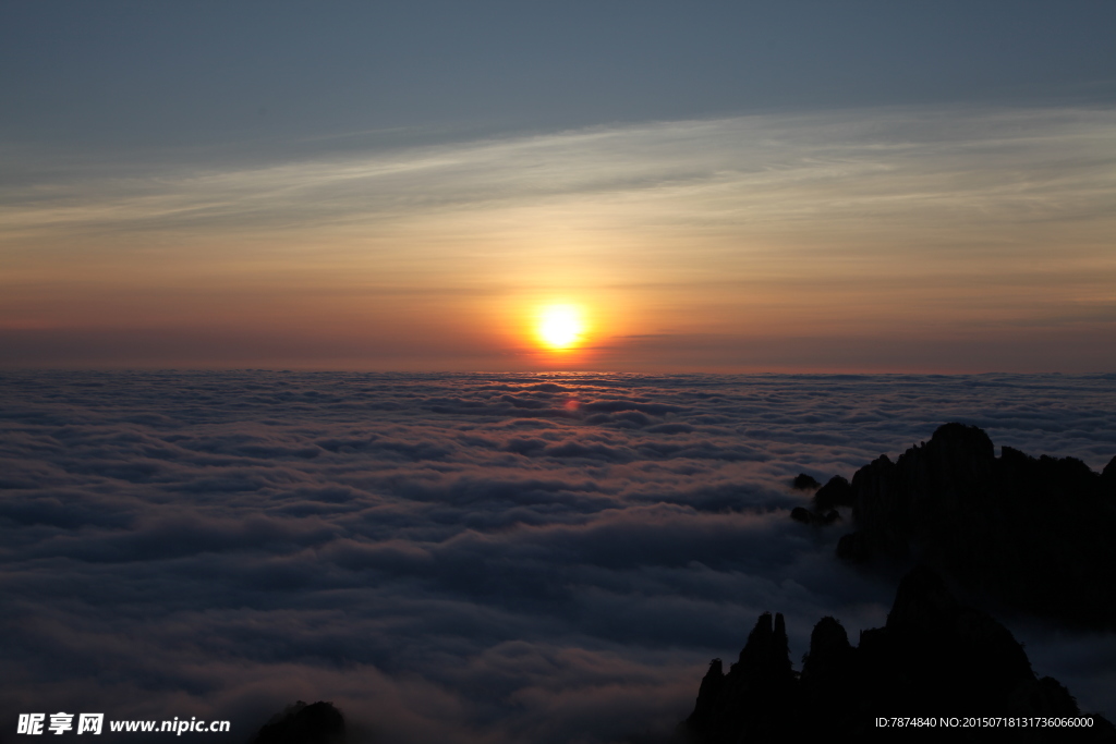 黄山日出