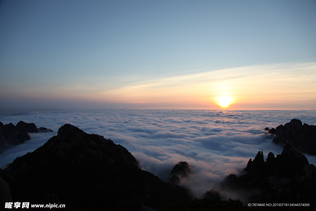 黄山日出