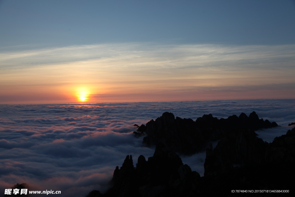 黄山日出