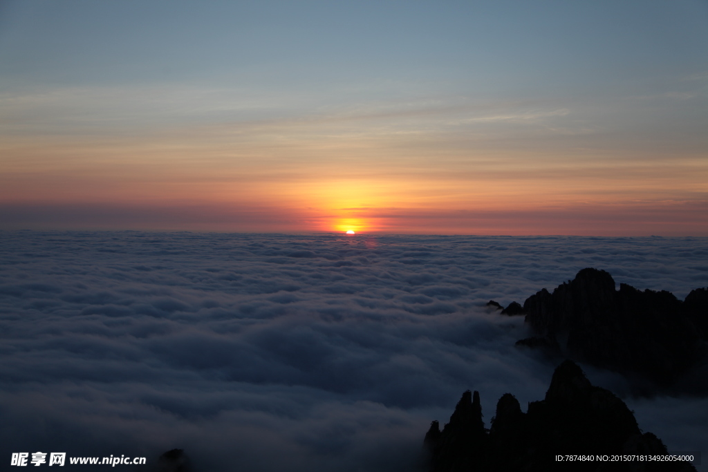 黄山日出