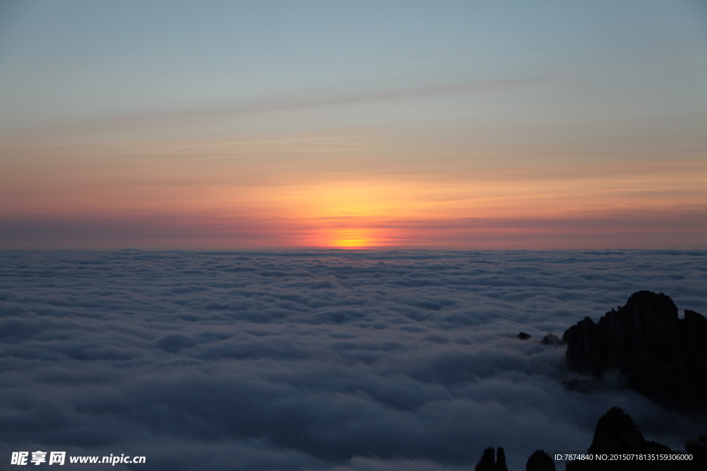 黄山日出