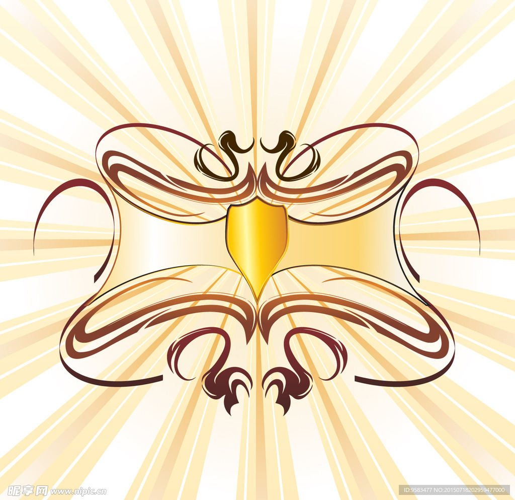 欧式花纹矢量图