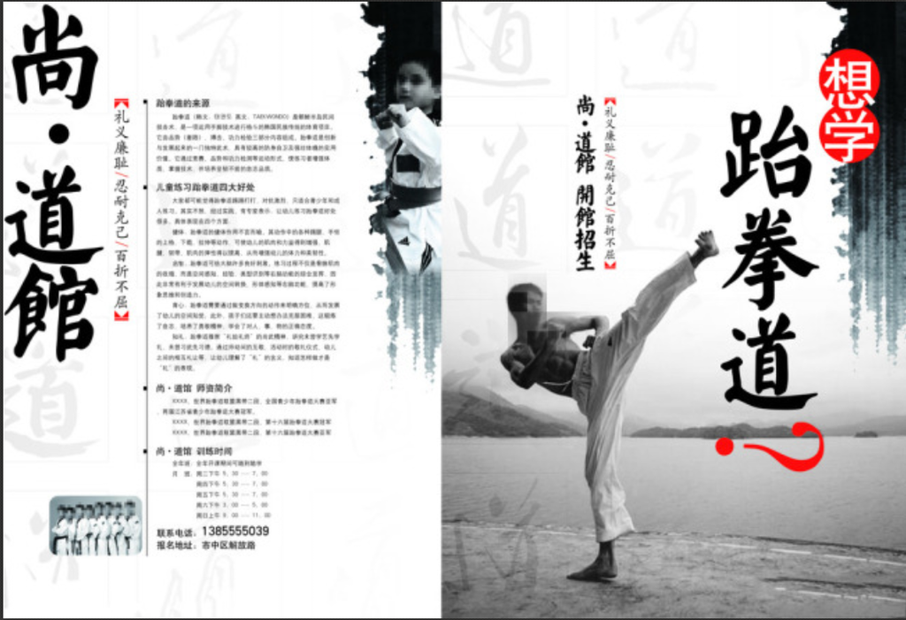 跆拳道海报