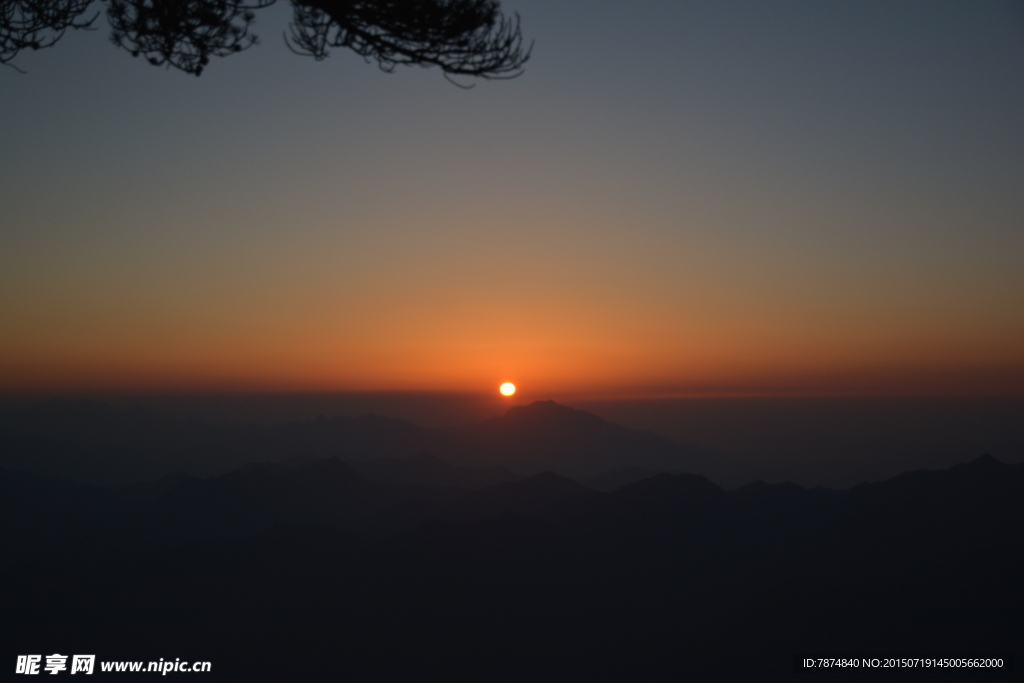 三清山夕阳