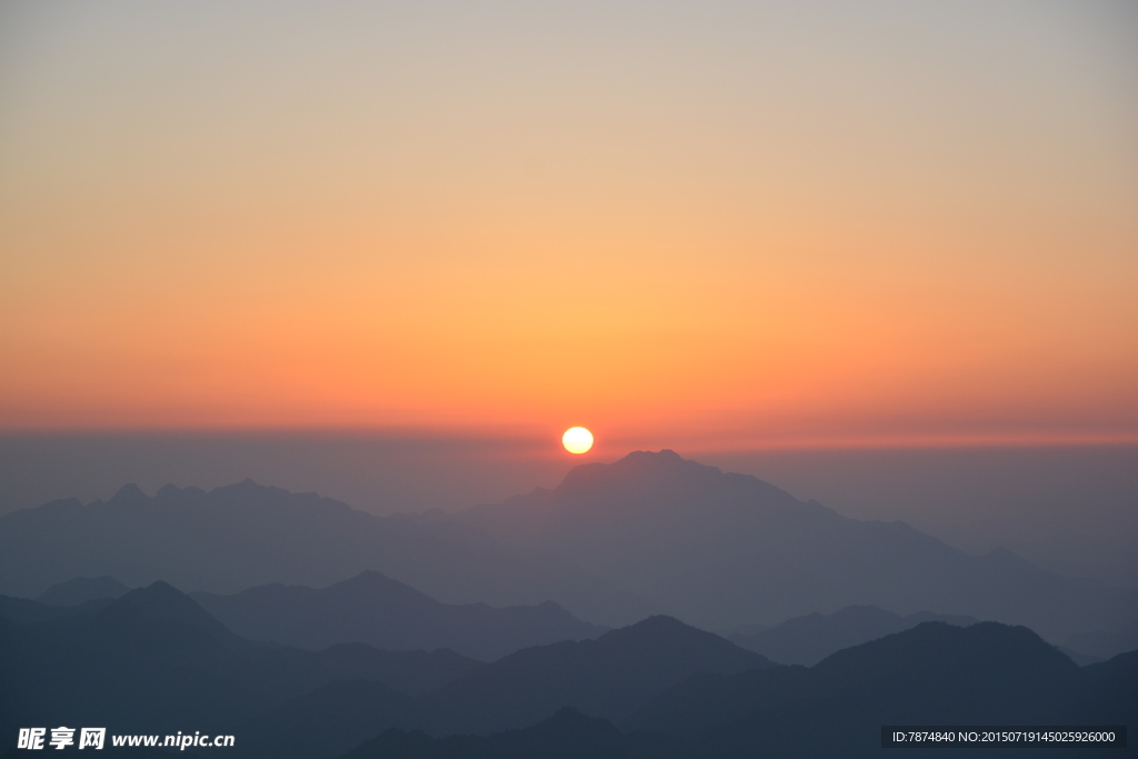 三清山夕阳