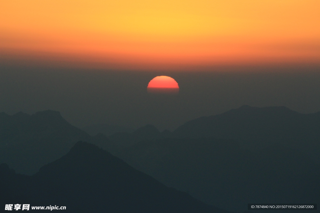 三清山夕阳