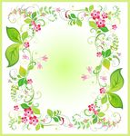 花藤叶子矢量图