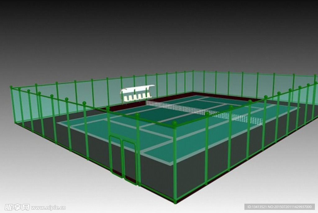 网球场3D模型